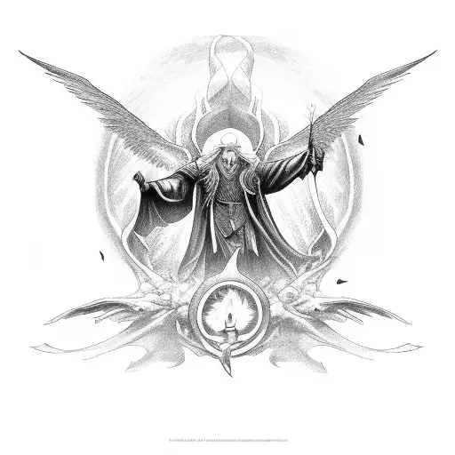 Thestral Flying Over Forbidden Forest With A Wizard In The Forest Castin A Patronos Charm