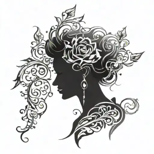 Mysterious Black Silhouette