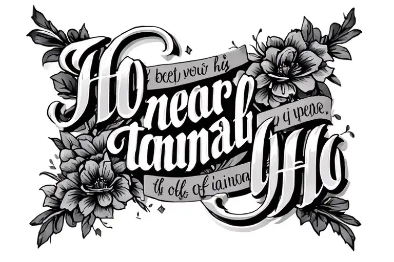 Name Written With Bible Verse