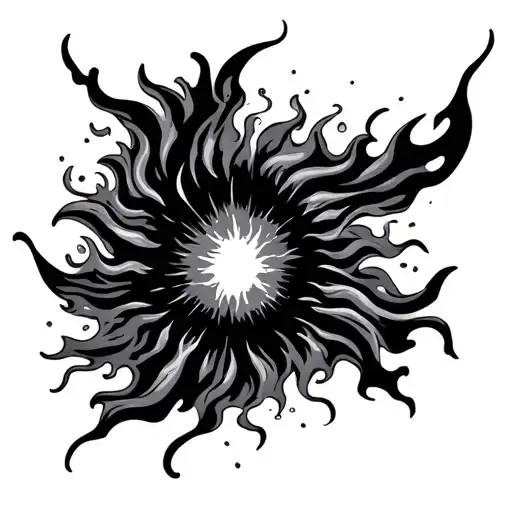 Fireball Explosion Sun Flames