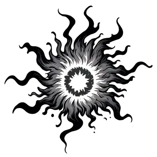 Fireball Explosion Sun Flames