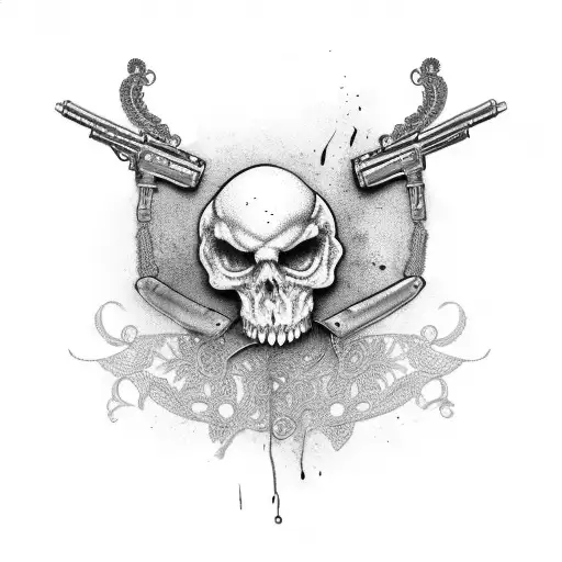 Lace Garter With Gun