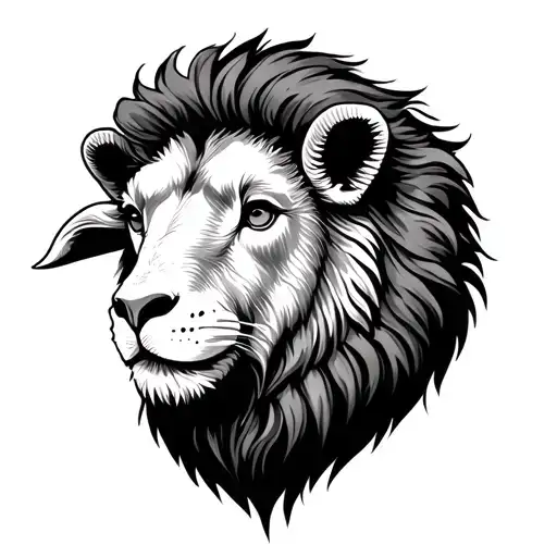 Lamb Becoming A Lion Head