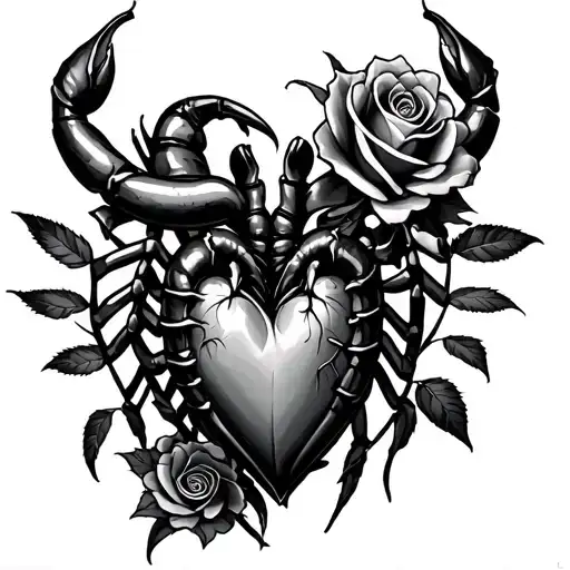 Scorpion Heart Roses Numbers