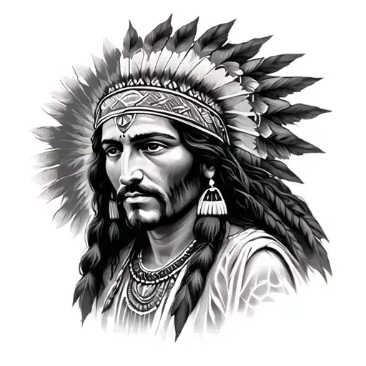 Native American Woman With Jesus