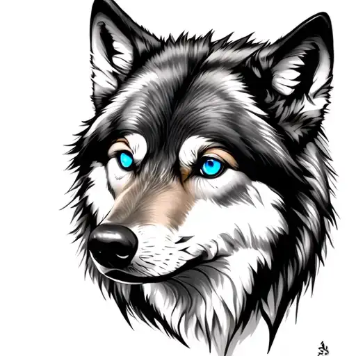 Wolf Blue Eyes