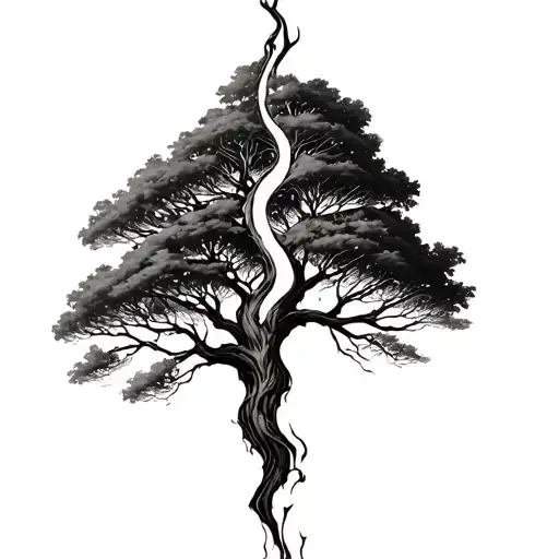 Tree That Splits In Half