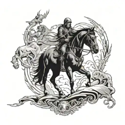 Famine 4 Horsemen Of The Apocalypse Black Horse