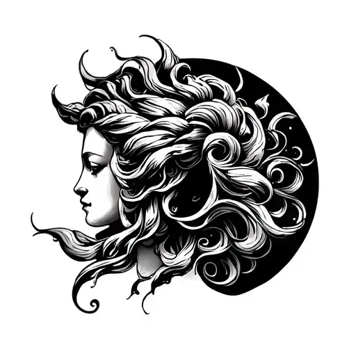 Symbol Of Aphrodite Minimalist Tattoo Design Inspired