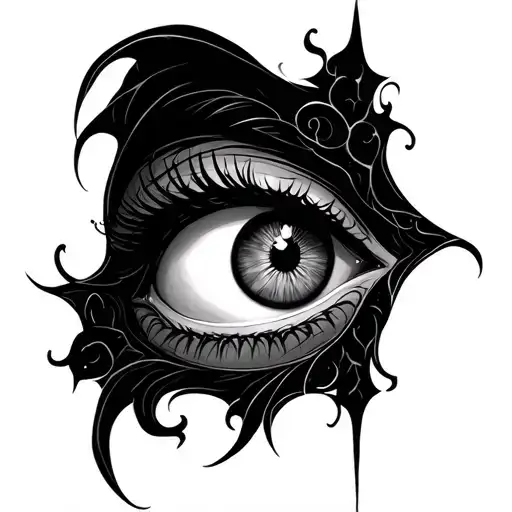 Gothic Style With Eyes