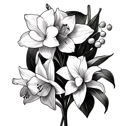 Narcissus And Lily Of The Valley