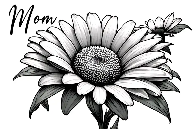 Mom Memorial Daisy Flower