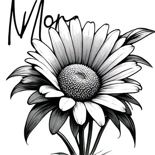 Mom Memorial Daisy Flower