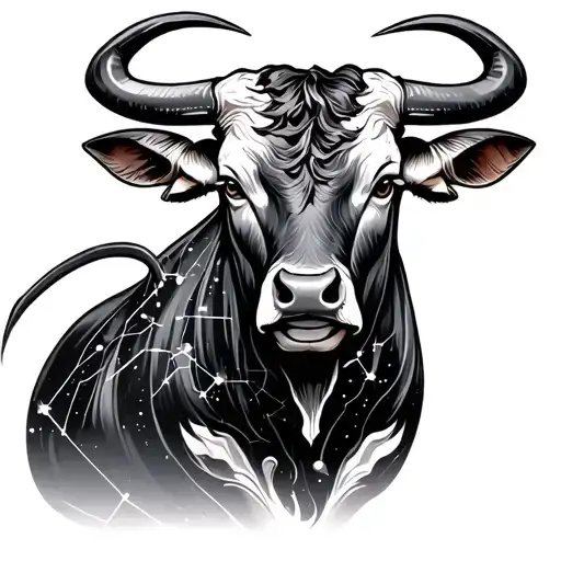 Bull And Taurus Constellation