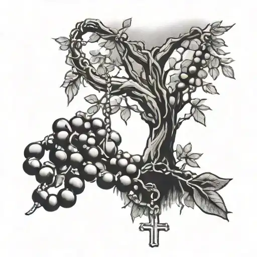 Rosary And Tree