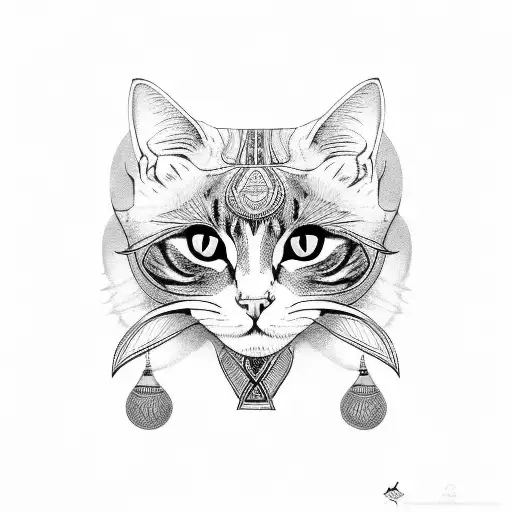 Cat Egypt Ornament