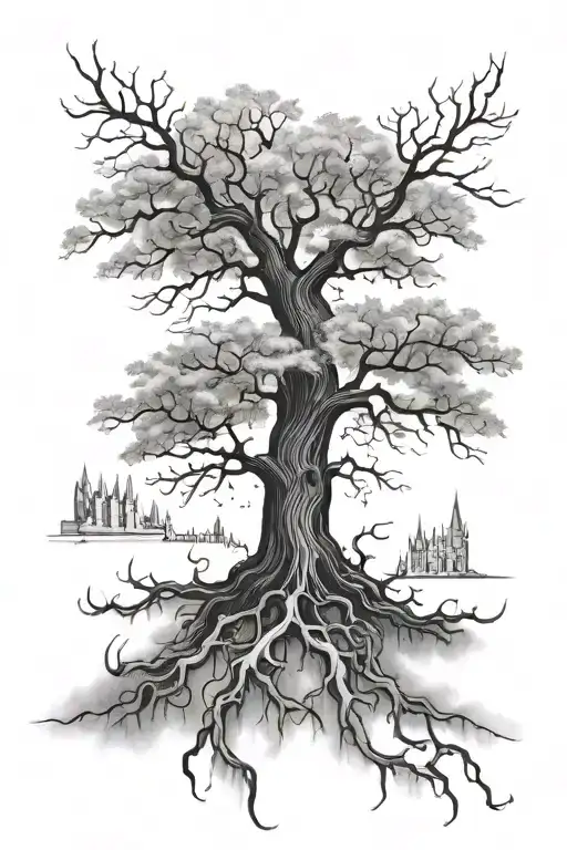 Tree Of Gondor And Harry Potter
