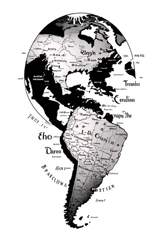 Travel Destinations Marked