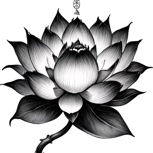 Create An Esoteric Sketch In The Form Of A Lotus