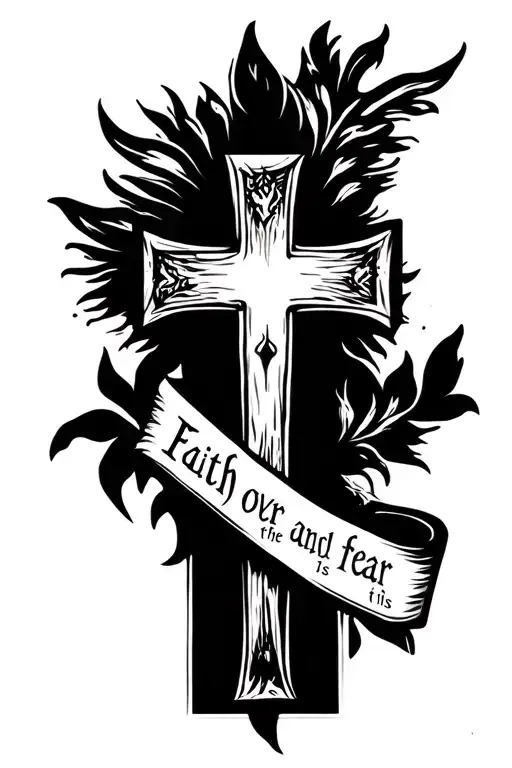 Faith Over Fear And The T Is A Cross