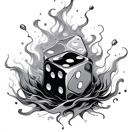 Dice With Mist Swirling Around