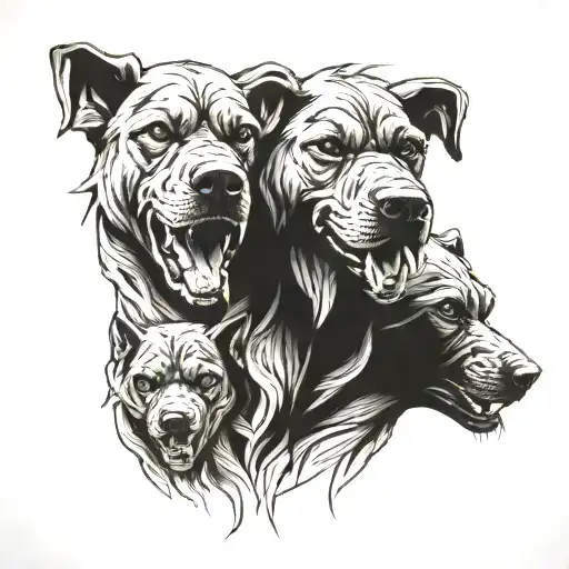 Angry Three Headed Dog
