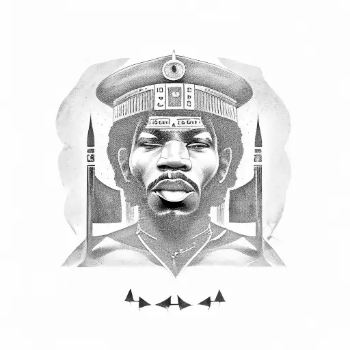 A Black Power Quote Written In Ancient Roman Script