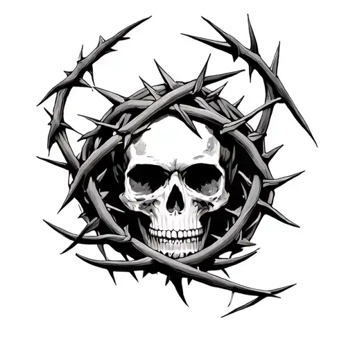 Crown Of Thorns Wrapped No Skull