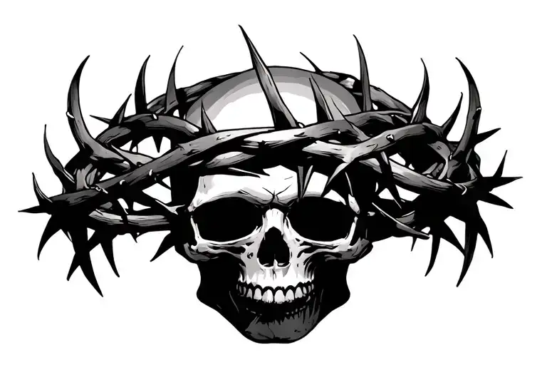 Crown Of Thorns Wrapped No Skull