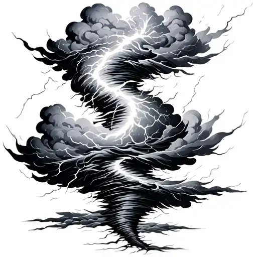Cloud Tornado Lightning