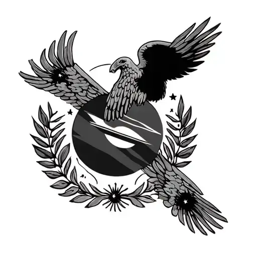 Nicaraguan Flag Incorporating Space Themed