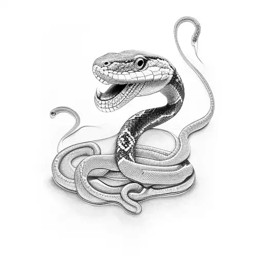 Snake Two Heads Esoteric Feminine Small