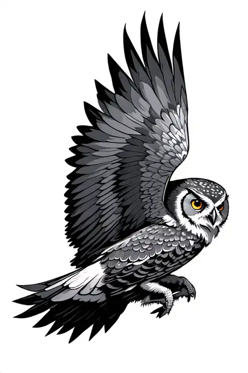 Owl Flying