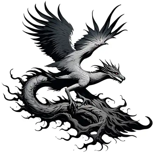 Phoenix With Dragon Blood Tree