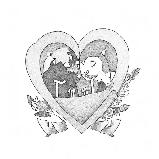 A Minimalist Design Of Isaac And Savannah's Wedding Date Inside A Heart