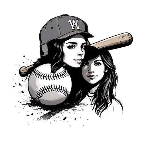 Dad Daughters Softball