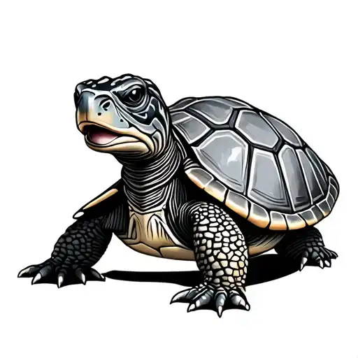 Big Masculine Color Ful Turtle