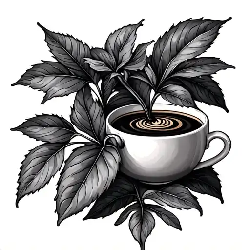 Coffee Plant And Mom