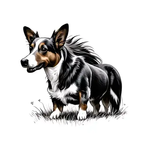 Corgi Horse Western