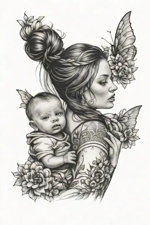 Woman Holding A Baby