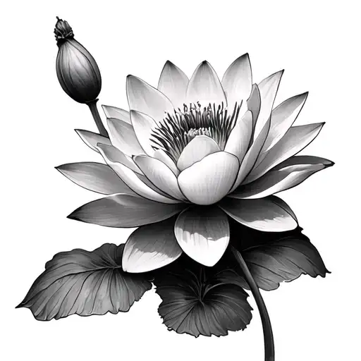 Water Lily And Poppy