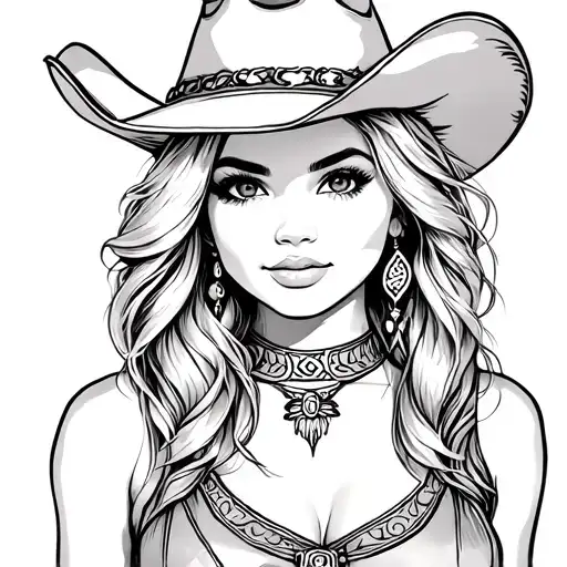 Female Cowgirl Cute Girl