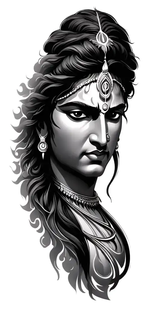 Music And Mahadev Trishul And Damru