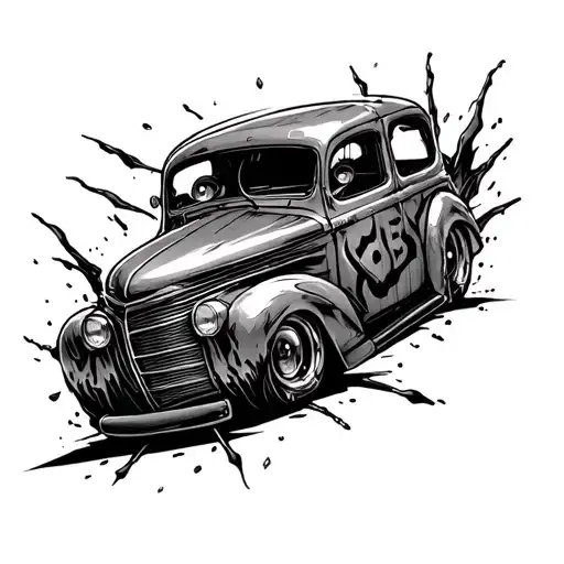 Car Shock Absober With Mencing Eyes