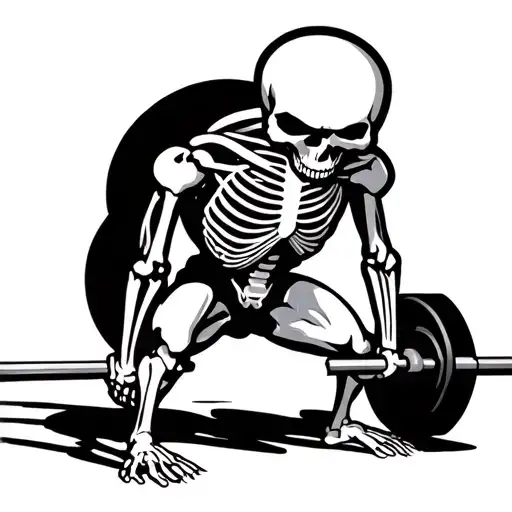 Skeleton Deadlifting