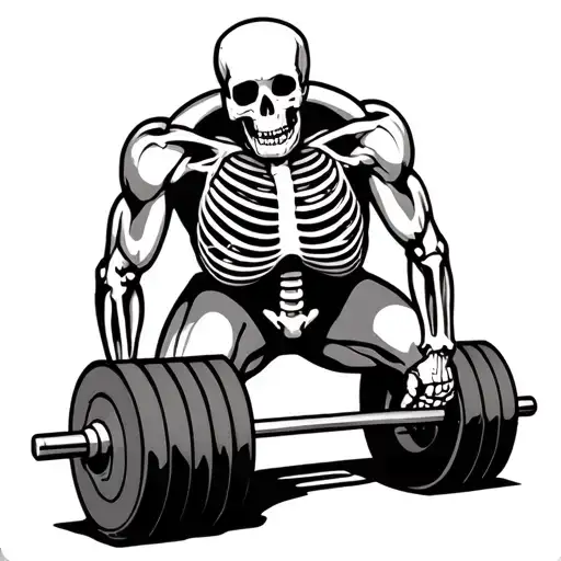 Skeleton Deadlifting