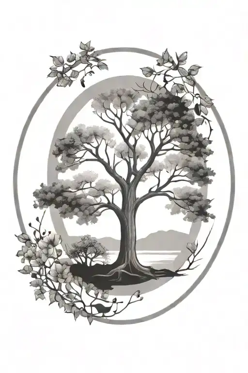 Tree In A Circle Soring