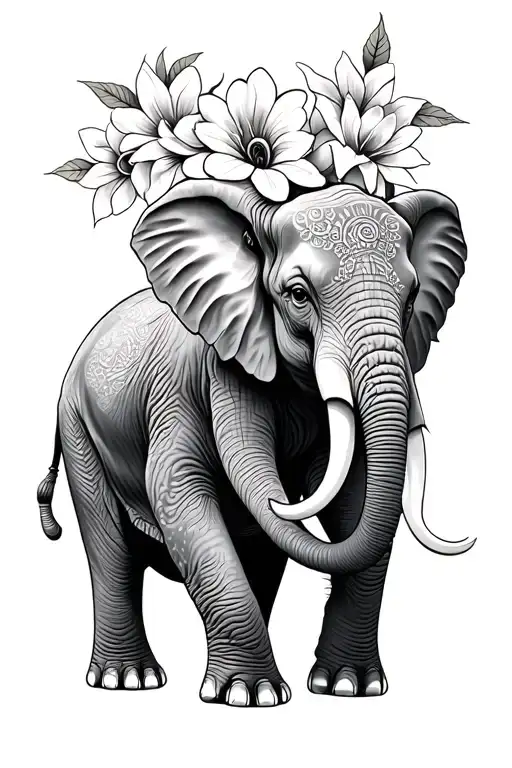 Elephant Flowers Going