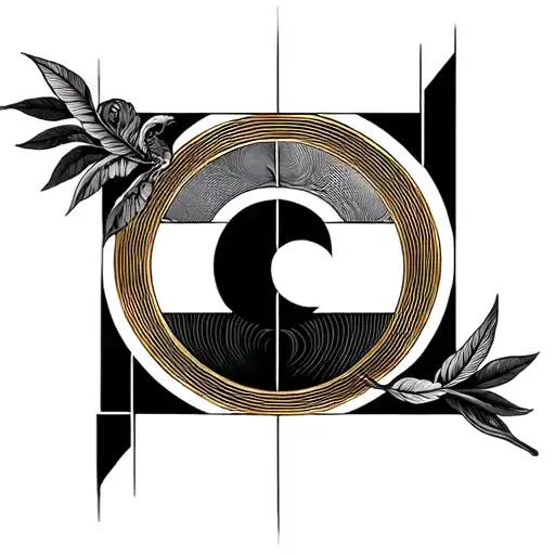 Fine Line Black And White Golden Ratio Greek Influence