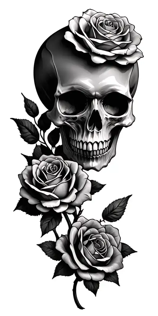 Skull And Roses